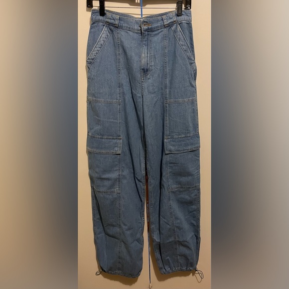 Jonathan Simkhai Standard Denim Cargo Pants - Picture 9 of 12
